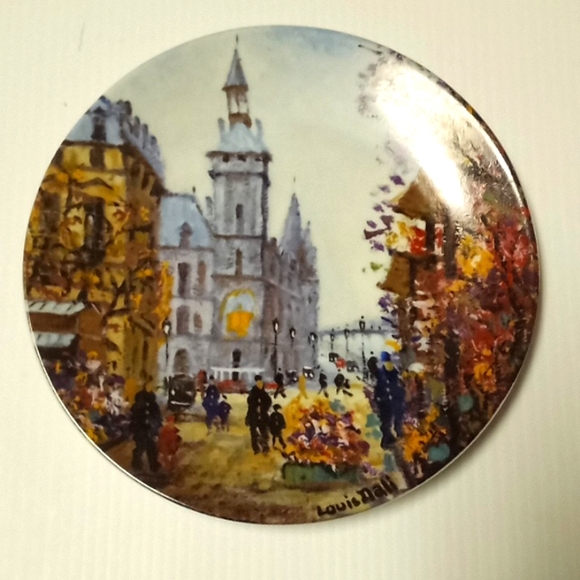 Le Marche Aux Fleurs Et La Conciergerie Collector Plate - Picture 2 of 12